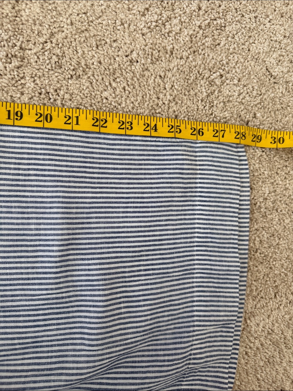 Striped Wide-Leg Drawstring Pants in Blue & White - Picture 5 of 5